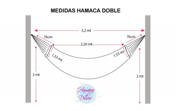 Hamaca Santander Azul - hamacas 100% artesanales.