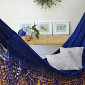 hamaca azul detalles
