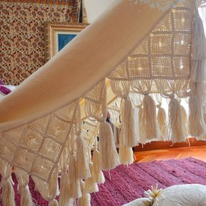 hamaca de algodón close