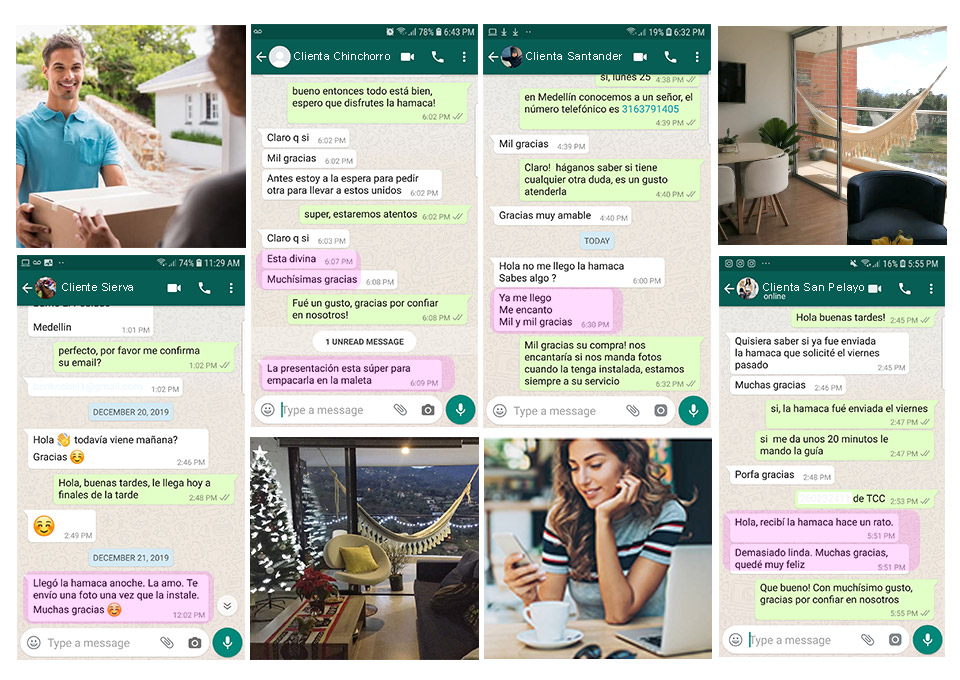 Hamacas colombianas clientes
